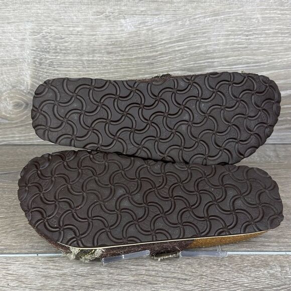 Birkenstock Birki’s Maria Women’s Sz 6/EU 37 Brown Olive Denim Slip On Mules - Picture 8 of 12